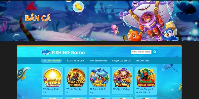 Một số tựa game bắn cá 8Kbet nổi bật tại sảnh