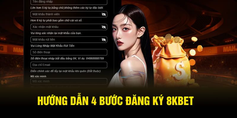 Hướng dẫn hội viên cách đăng ký 8kbet